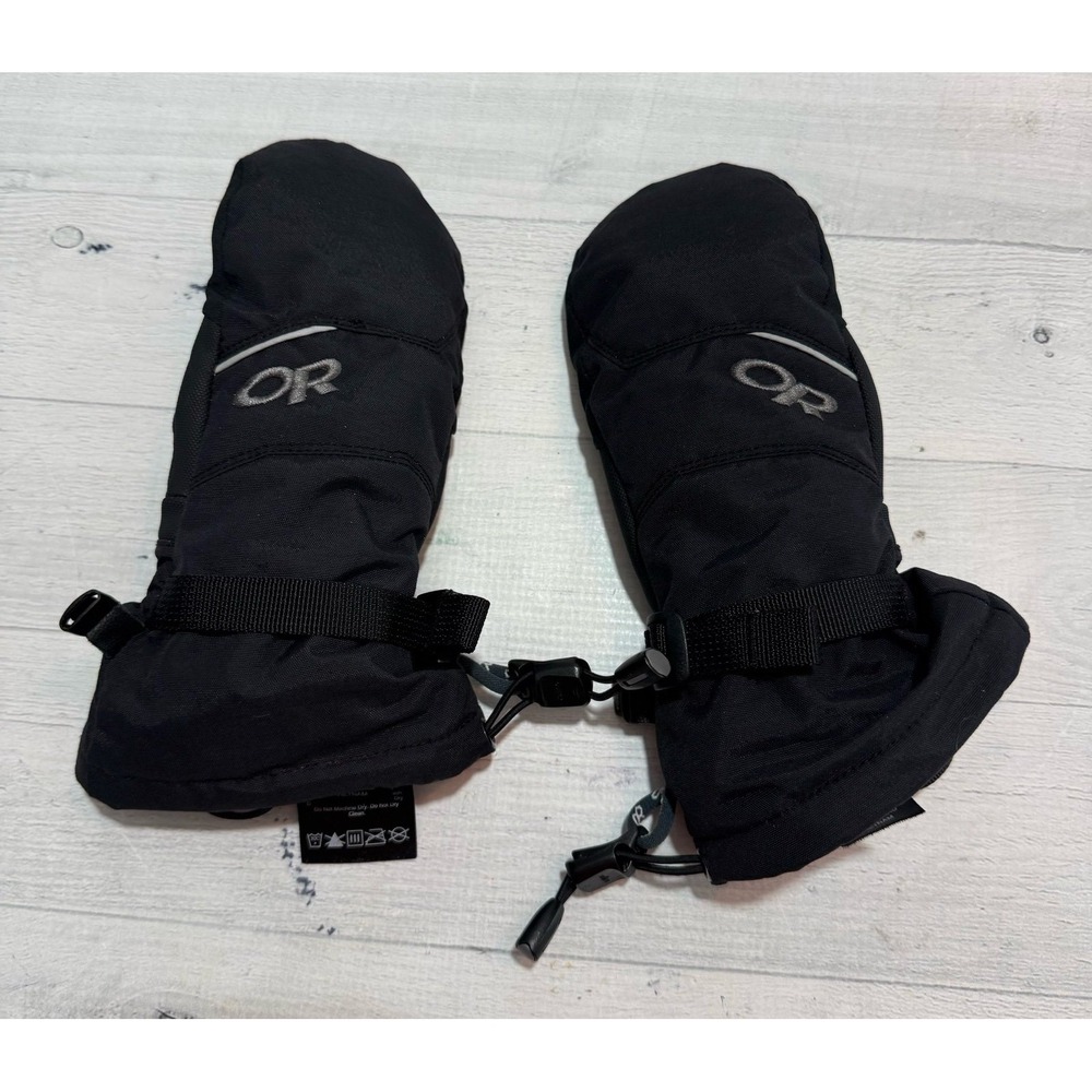 Outdoor Research Adrenaline Mitts Ski Mittens Black kids small